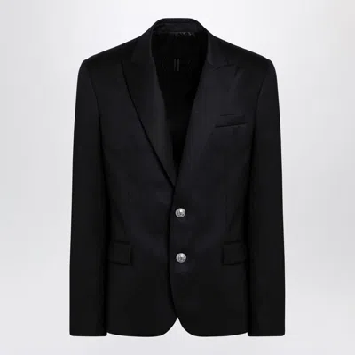Balmain Single-breasted Jacket In In Black