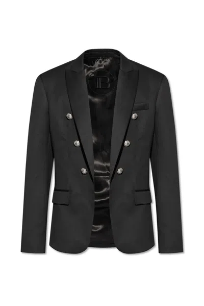 Balmain Single Breasted Tailored Blazer In Black
