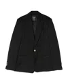 Balmain Single-breasted Virgin-wool Blazer In Black