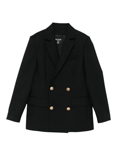 BALMAIN SINGLE-BREASTED WOOL BLAZER