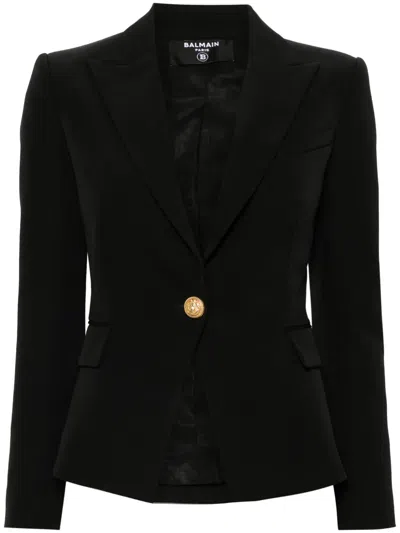 BALMAIN SINGLE-BREASTED WOOL BLAZER