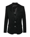 Balmain Single-breasted Wool Blazer In Black