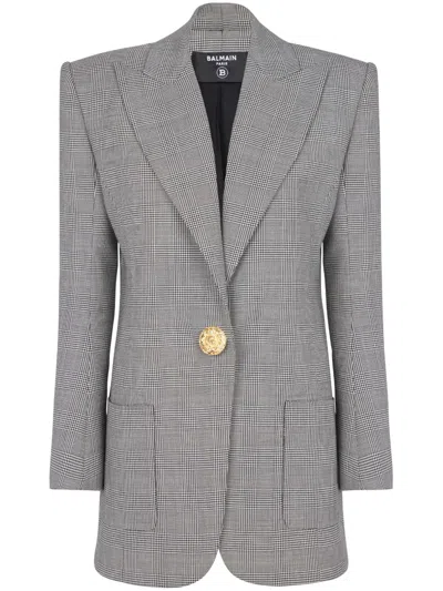 BALMAIN SINGLE-BREASTED WOOL BLAZER