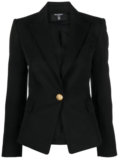 BALMAIN BALMAIN SINGLE-BREASTED WOOL JACKET