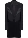 Balmain Single-breasted Wool Tailcoat In Schwarz
