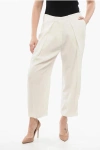 Balmain Single-pleated Viscose Tapered Fit Pants