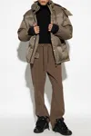 Balmain Pb-monogram Down Puffer Jacket In Brown