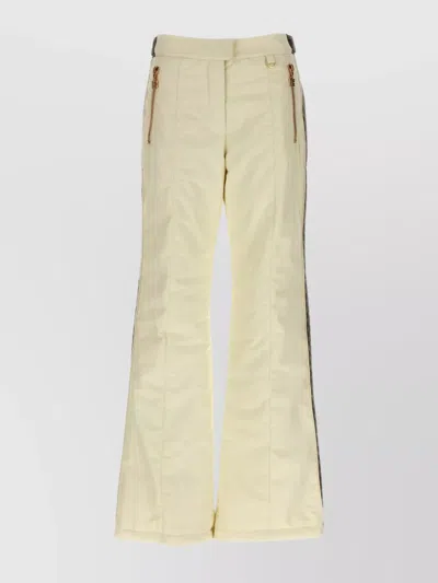 Balmain Ski Trousers Featuring Gold-tone Hardware In White