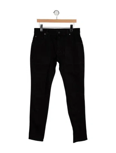 Pre-owned Balmain Skinny Jeans In Black