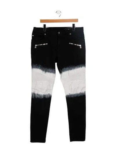 Pre-owned Balmain Skinny Jeans In Black