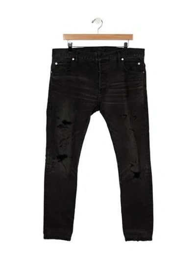 Pre-owned Balmain Skinny Jeans In Black