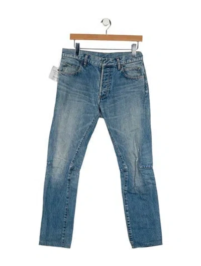 Pre-owned Balmain Skinny Jeans In Blue
