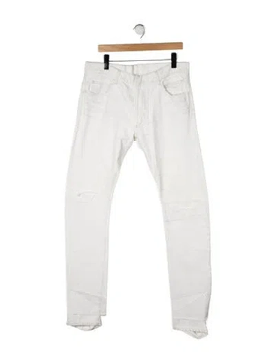 Pre-owned Balmain Skinny Jeans In Neutral