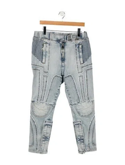 Pre-owned Balmain Skinny Jeans W/ Tags In Blue