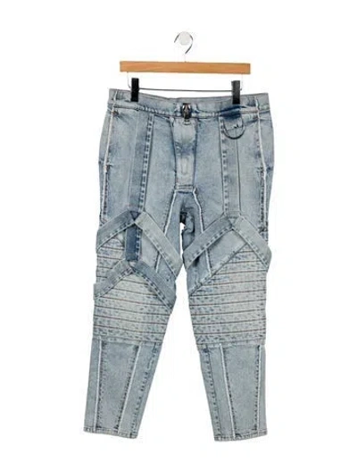 Pre-owned Balmain Skinny Jeans W/ Tags In Blue