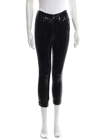 Pre-owned Balmain Skinny Leg Pants In Black
