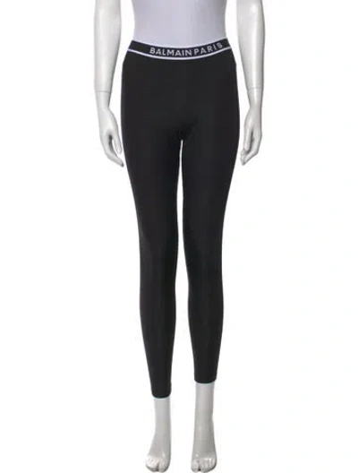 Pre-owned Balmain Skinny Leg Pants In Black