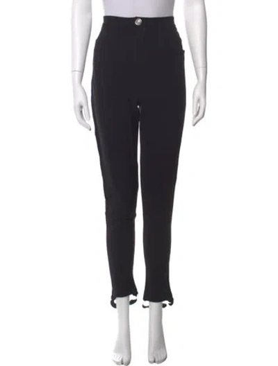 Pre-owned Balmain Skinny Leg Pants In Black