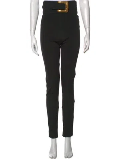 Pre-owned Balmain Skinny Leg Pants In Black