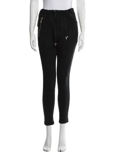 Pre-owned Balmain Skinny Leg Pants In Black