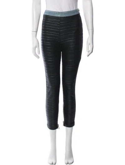 Pre-owned Balmain Skinny Leg Pants In Black