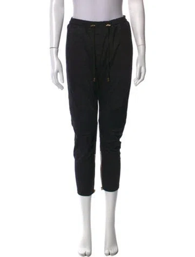 Pre-owned Balmain Skinny Leg Pants In Black