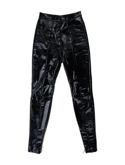 Pre-owned Balmain Skinny Leg Pants In Blue