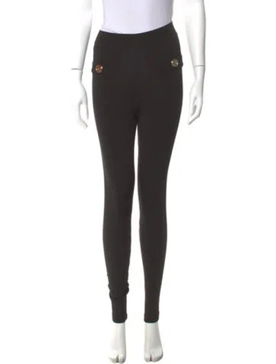Pre-owned Balmain Skinny Leg Pants In Gray