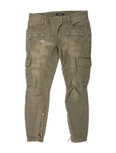 Pre-owned Balmain Skinny Leg Pants In Multi