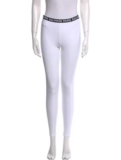 Pre-owned Balmain Skinny Leg Pants In White