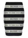 Balmain Ribbon Motif Short Jacquard Skirt