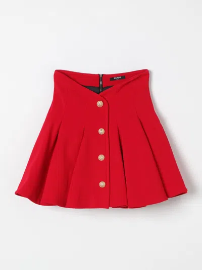 Balmain Skirt  Kids Color Red In Rot