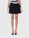 Balmain Asymmetric Mini Skirt In Black