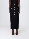 Balmain Skirt  Woman Color Black In Black