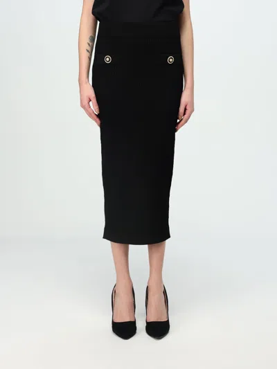 Balmain Skirt  Woman Color Black In Schwarz