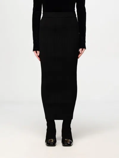 Balmain Skirt  Woman Color Black In Schwarz