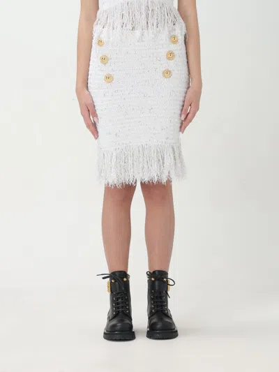 Balmain Skirt  Woman Colour White