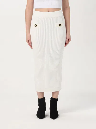 BALMAIN SKIRT BALMAIN WOMAN COLOR WHITE,420927001