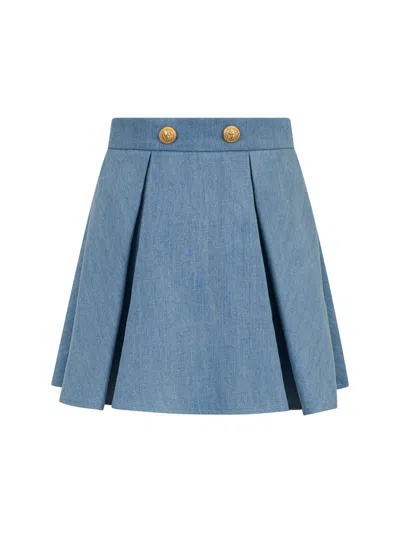 Balmain Skirt In Blue