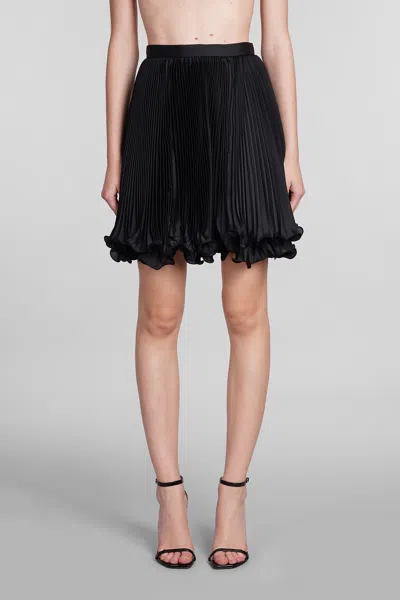 Balmain Skirt In Black Polyester
