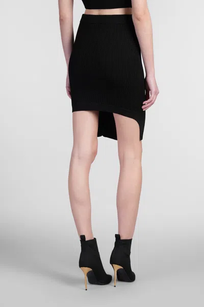 Balmain Skirt In Black Viscose
