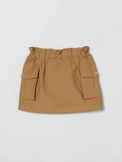 Balmain Skirt  Kids Color Brown In Neutral