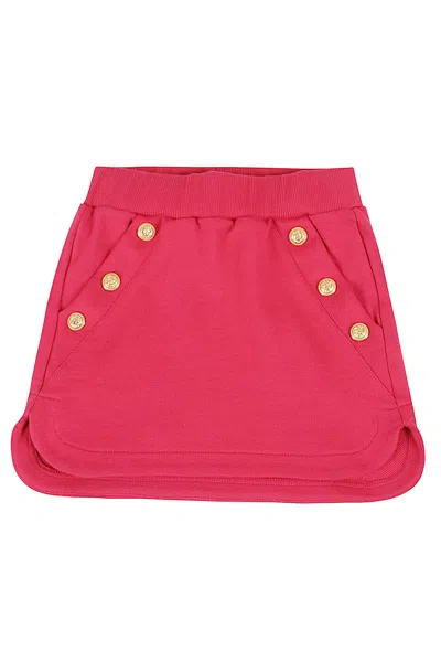 Balmain Kids' Skirt In Nor Rubino Oro
