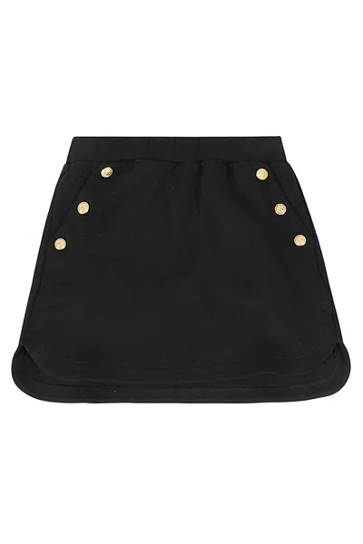 Balmain Kids' Skirt In Or Black Gold