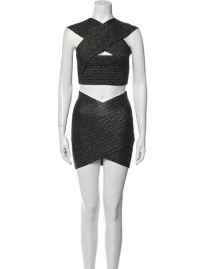 Pre-owned Balmain Skirt Set W/ Tags In Multi