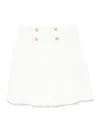 Balmain Falda Semilarga - Blanco In White