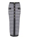 Balmain Buttoned Midi Skirt In White