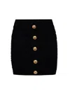 Balmain Knit Skirt With Buttons