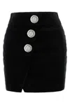Balmain Skirt With Asymmetric Hem And Decorative Buttons