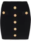 Balmain Women High Waist Buttoned Mini Skirt